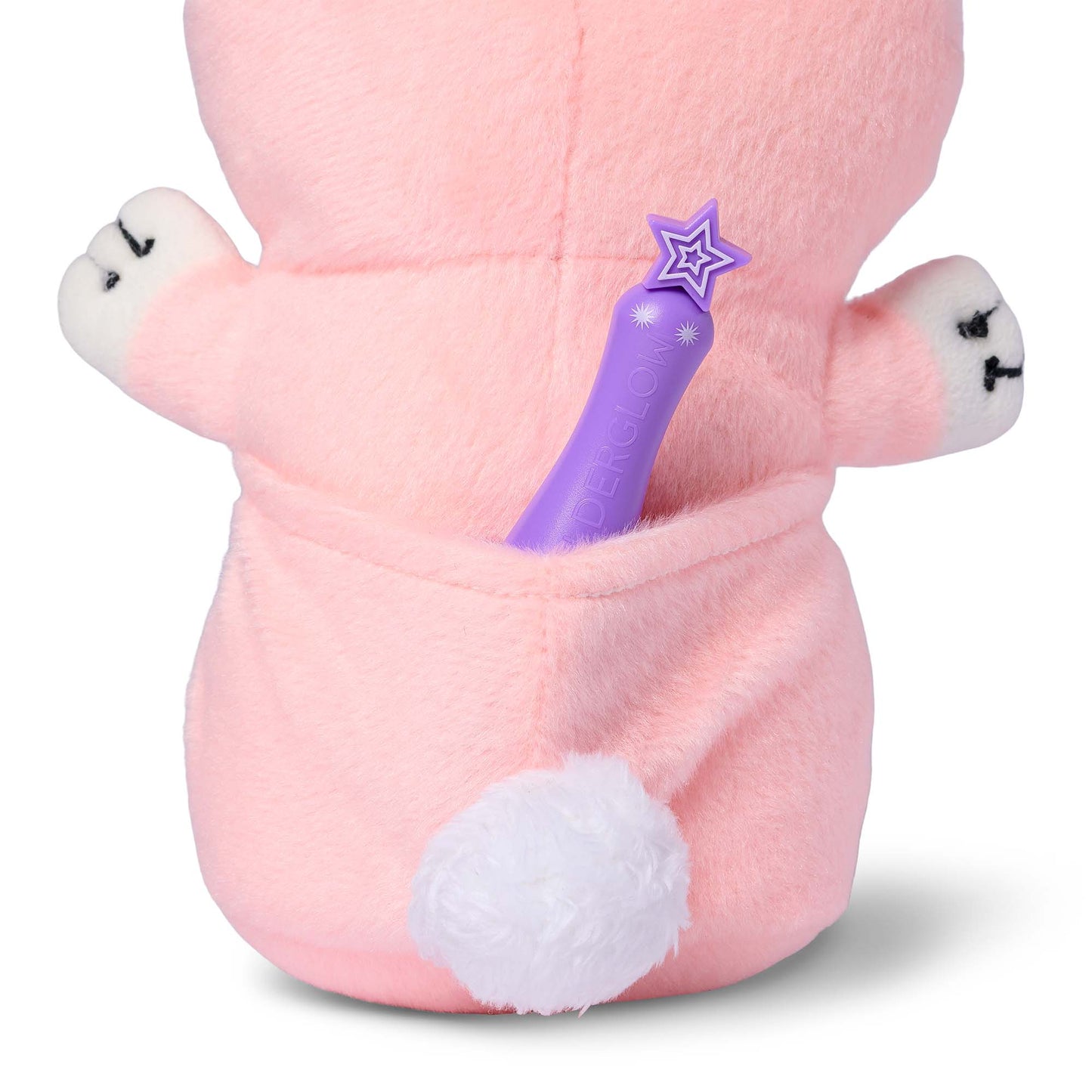 GlowBaby™ Glow-In-The-Dark Plush Toy with Magic Light Pen – Kids Night Drawing Toy (Small)