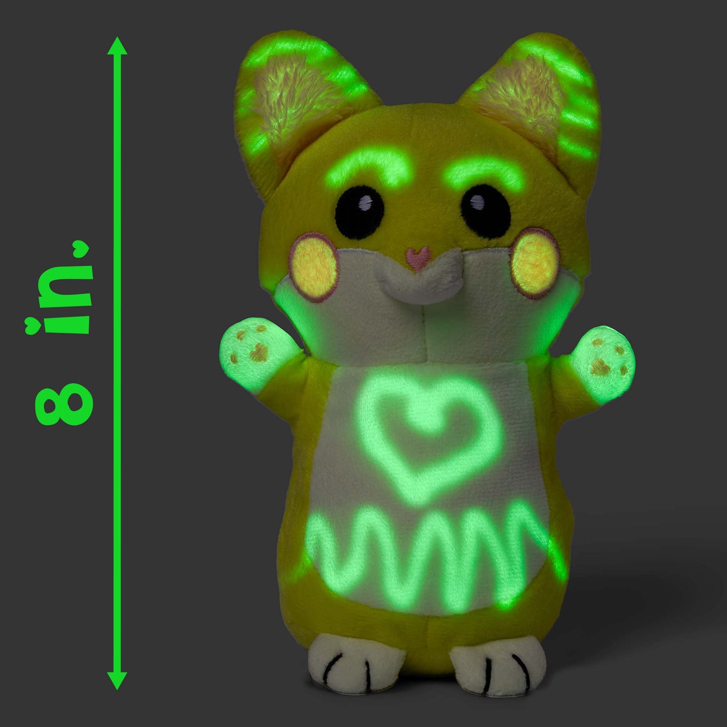 GlowBaby™ Glow-In-The-Dark Plush Toy with Magic Light Pen – Kids Night Drawing Toy (Small)