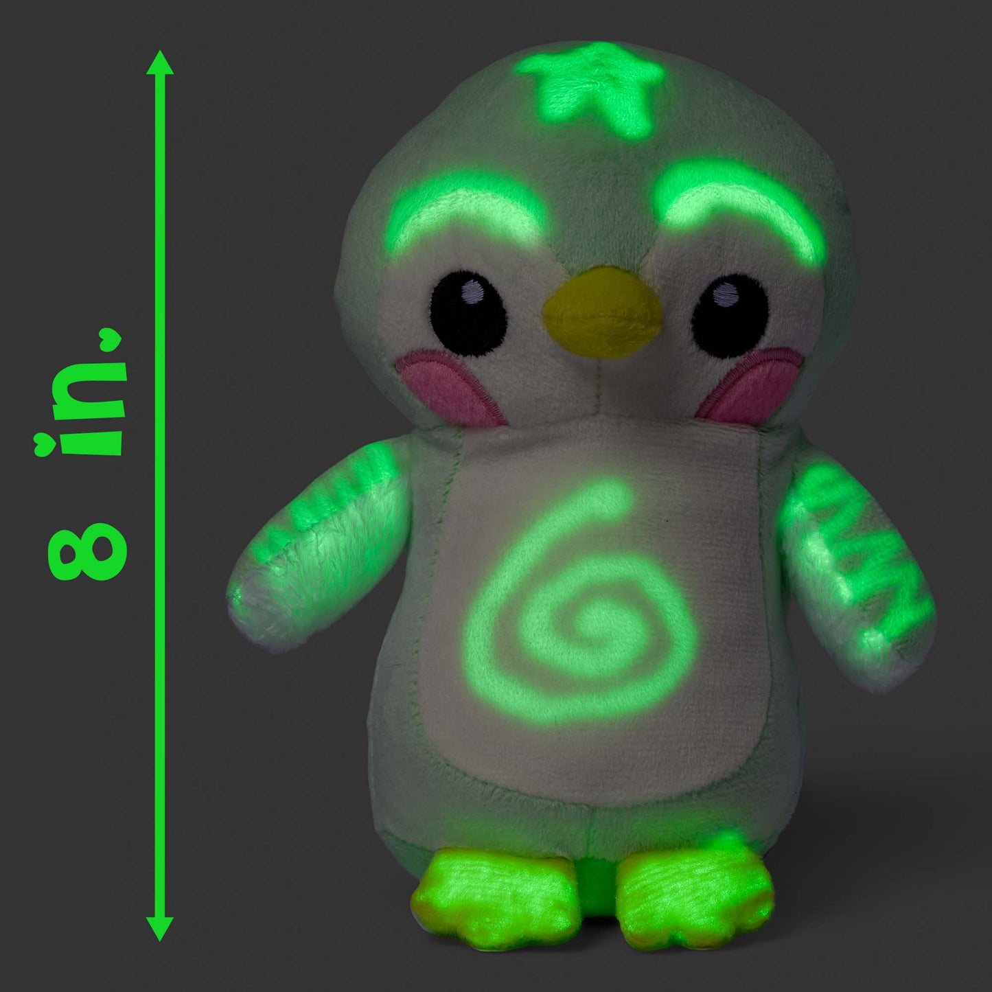 GlowBaby™ Glow-In-The-Dark Plush Toy with Magic Light Pen – Kids Night Drawing Toy (Small)