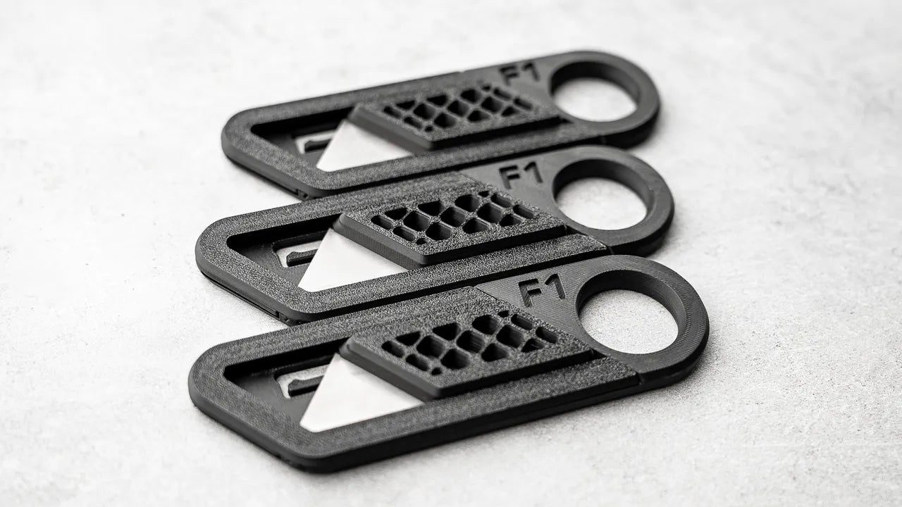 3D Printed Retractable Box Cutter Utility Knife