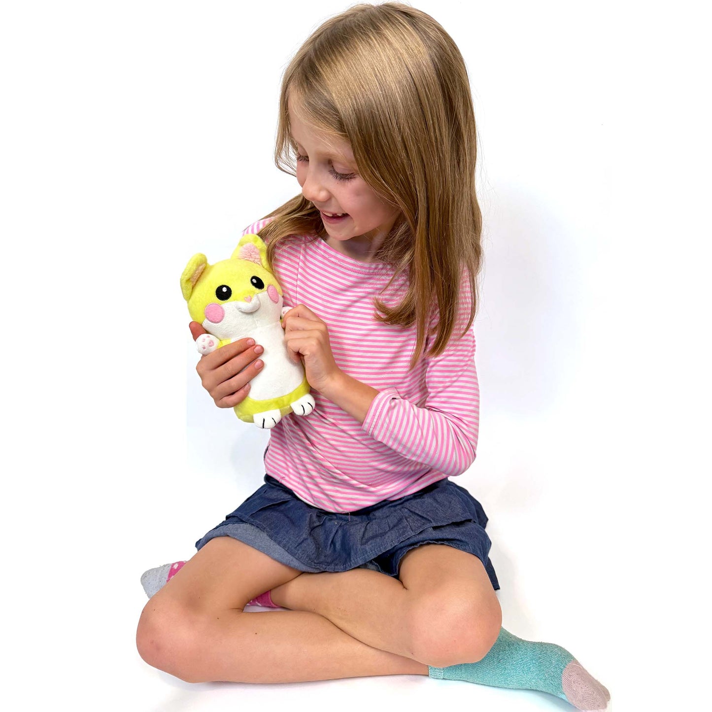 GlowBaby™ Glow-In-The-Dark Plush Toy with Magic Light Pen – Kids Night Drawing Toy (Small)